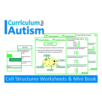 Cell Biology Worksheets and Mini Book